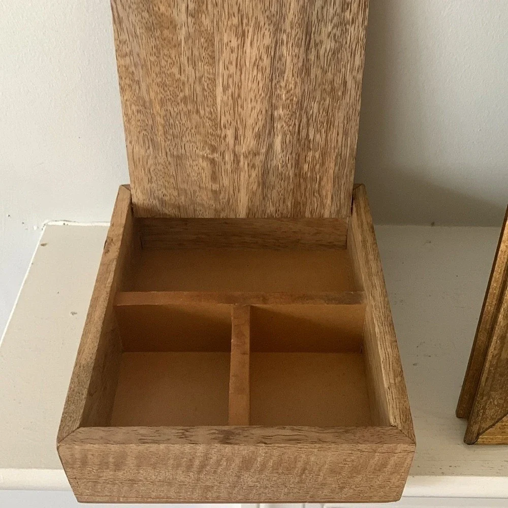 Pier‎ 1 wooden bow storage home decor new